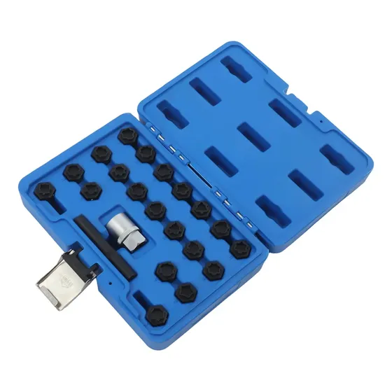 Kit Extractores Birlos Seguridad Macho Vw Seat Audi 22 Pzas